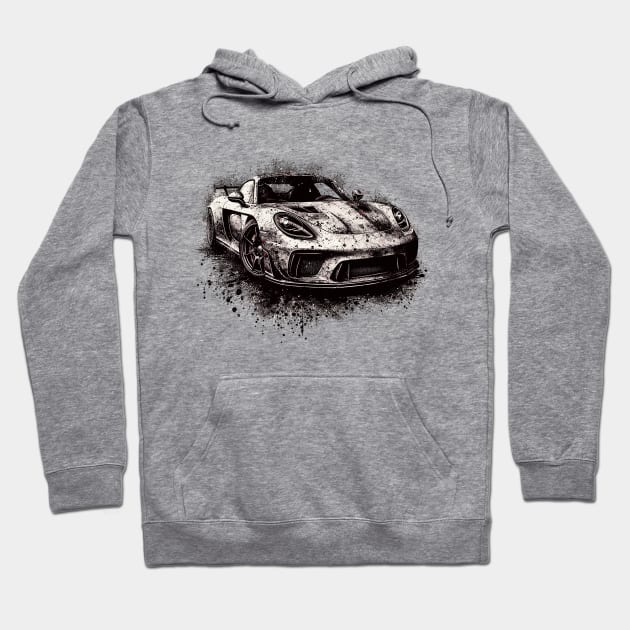 Porsche Carrera GT Hoodie by Vehicles-Art